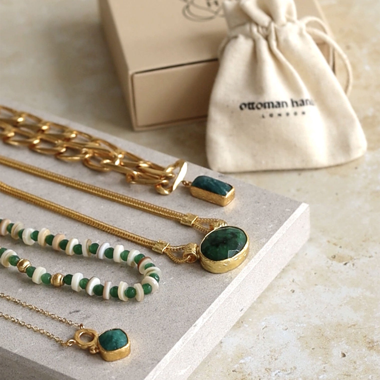 Emerald Jewellery Sustainable Jewellery by Ottoman Hands