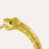Rebirth Emerald Snake Hoop Earrings | Sustainable Jewellery by Ottoman Hands