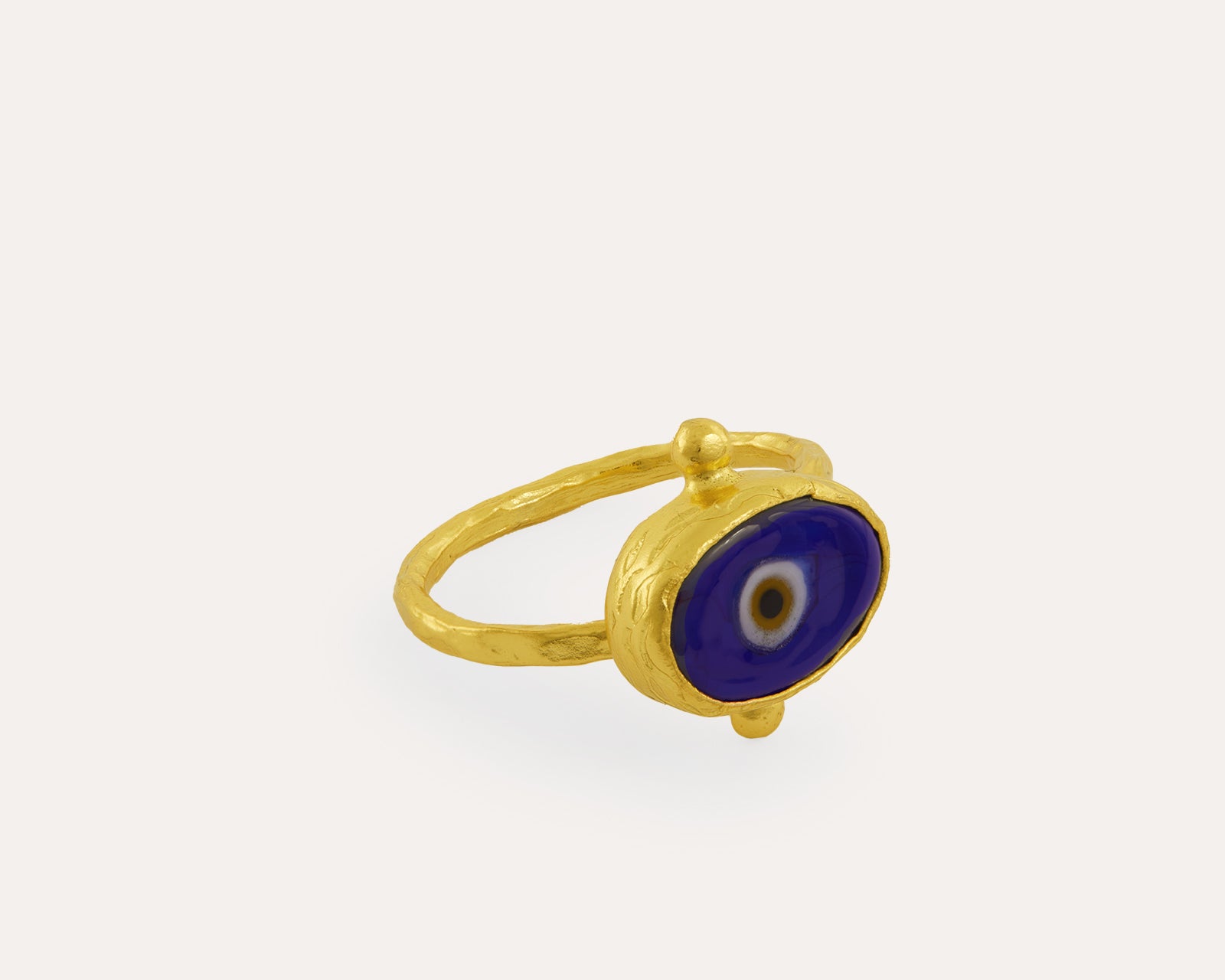 Alara Navy Evil Eye Ring | Sustainable Jewellery by Ottoman Hands