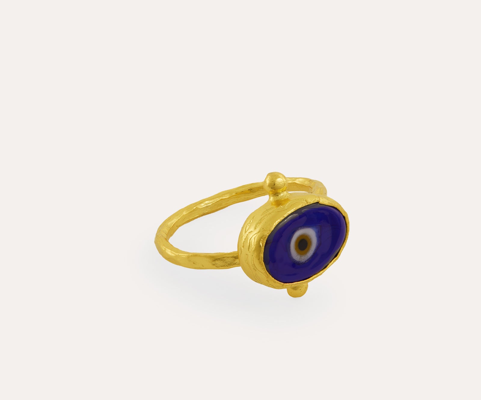 Alara Navy Evil Eye Ring | Sustainable Jewellery by Ottoman Hands