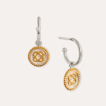 Eternity Two Tone Silver Hoop Earrings | Sustainable Jewellery by Ottoman Hands
