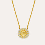 Tanya Sun Two Tone Silver Pendant Necklace | Sustainable Jewellery by Ottoman Hands