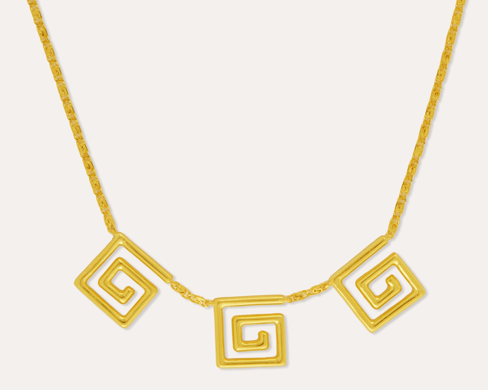 Greek Key Infinity Necklace | Sustainable Jewellery by Ottoman Hands