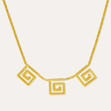 Greek Key Infinity Necklace | Sustainable Jewellery by Ottoman Hands