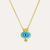 Alara Blue Evil Eye Pendant Necklace | Sustainable Jewellery by Ottoman Hands