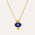 Alara Navy Evil Eye Pendant Necklace | Sustainable Jewellery by Ottoman Hands