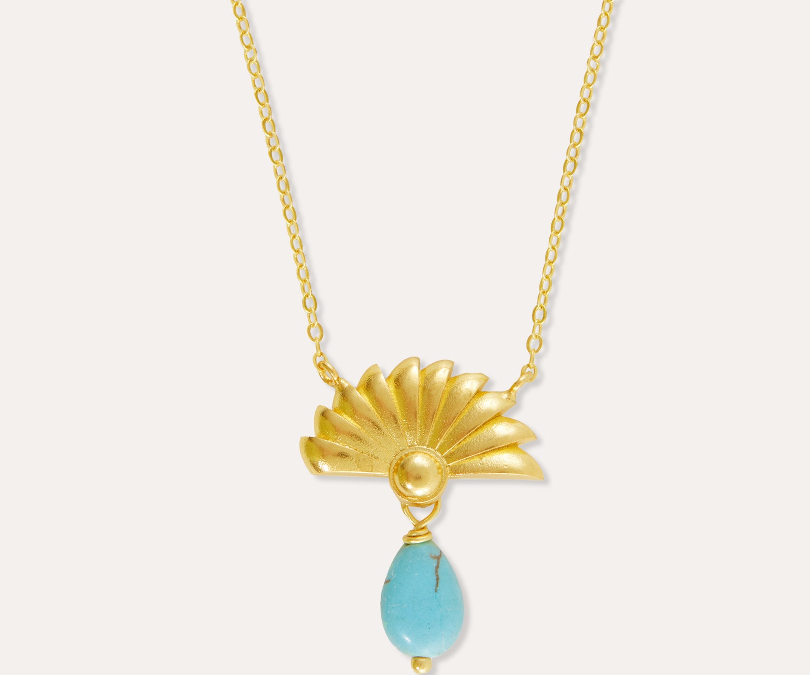 Chantal Turquoise Pendant Necklace | Sustainable Jewellery by Ottoman Hands