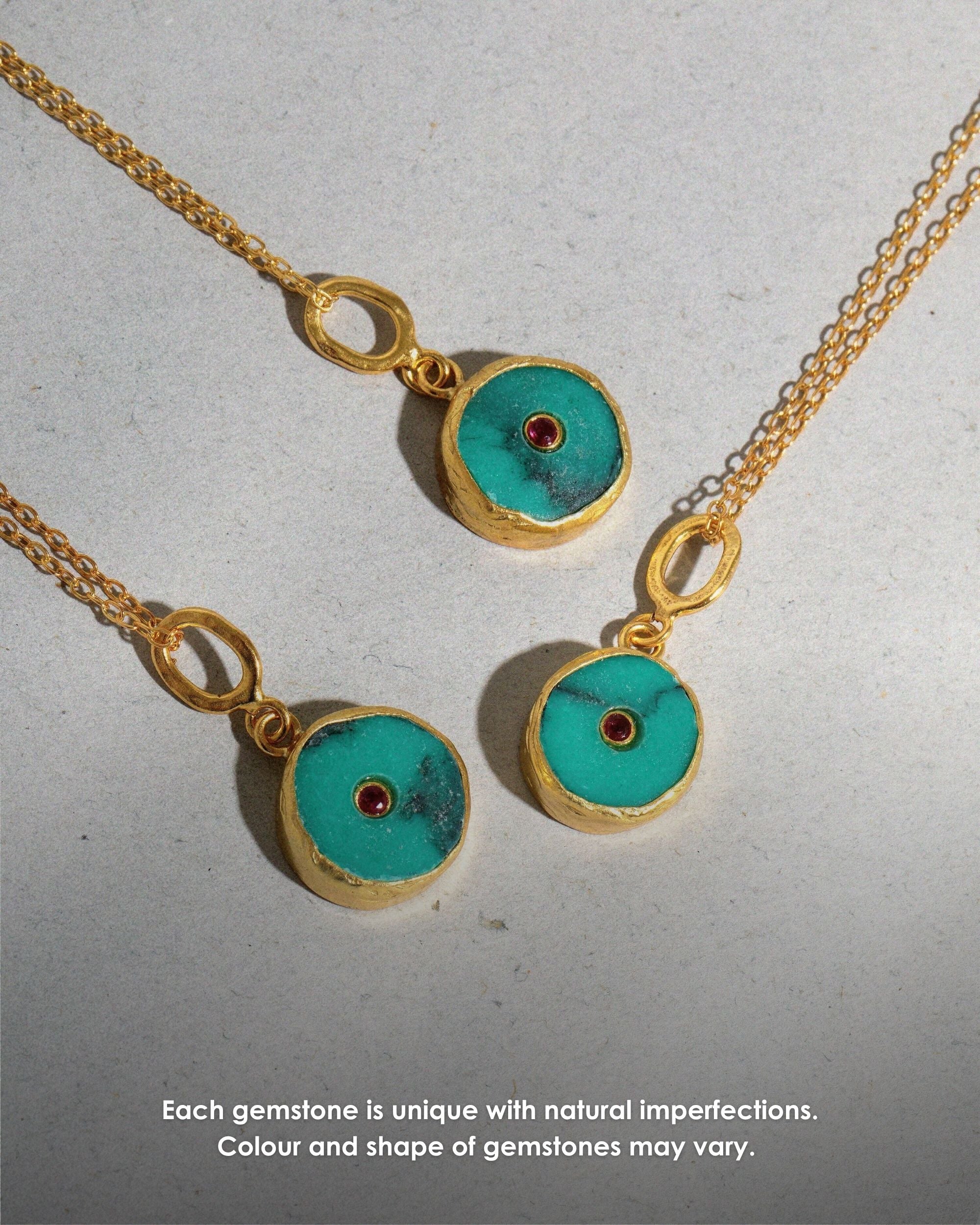 Amalfi Turquoise Pendant Necklace | Sustainable Jewellery by Ottoman Hands