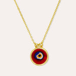 Azra Evil Eye Red Pendant Necklace | Sustainable Jewellery by Ottoman Hands