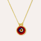 Azra Evil Eye Red Pendant Necklace | Sustainable Jewellery by Ottoman Hands