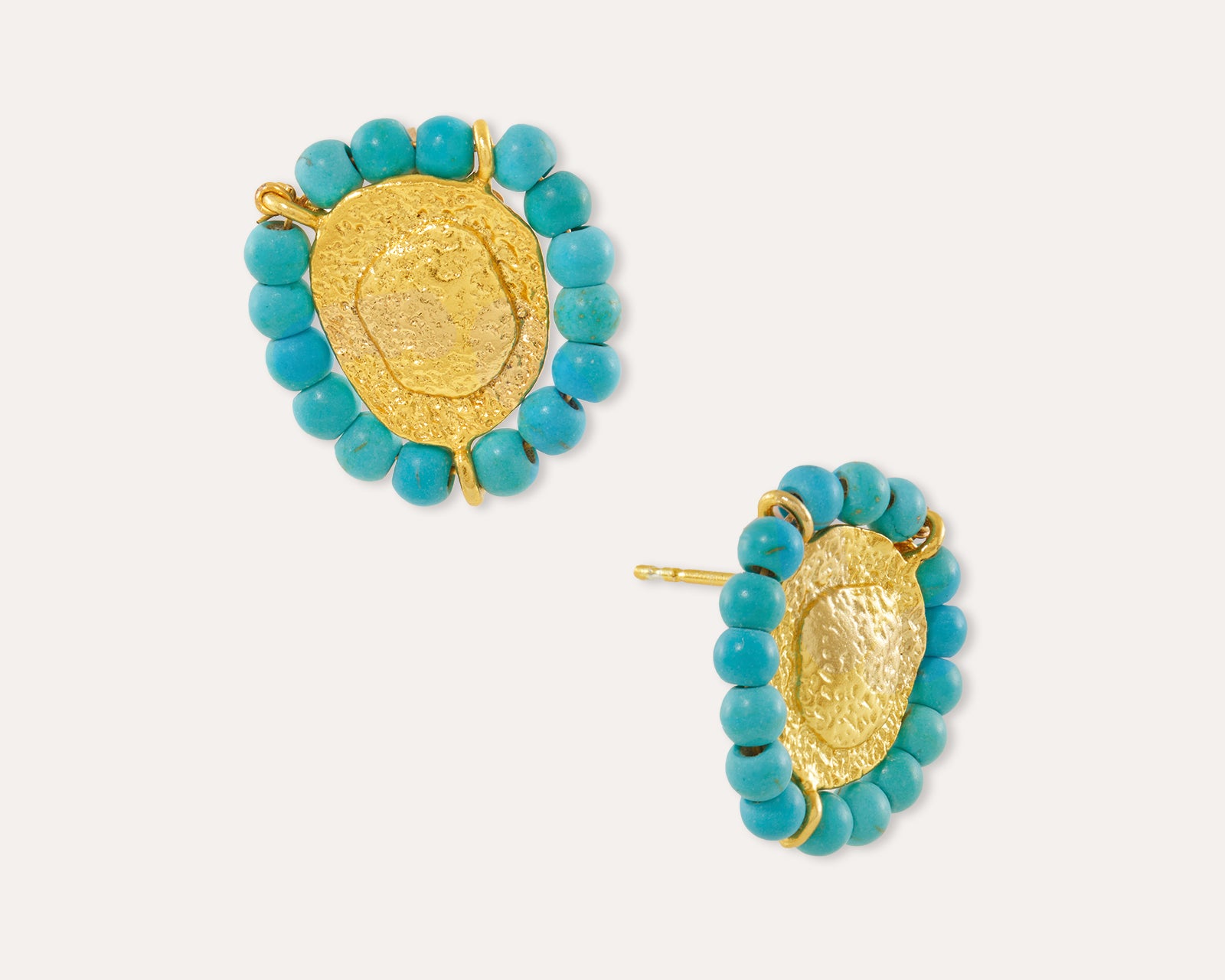 Callie Turquoise Stud Earrings | Sustainable Jewellery by Ottoman Hands
