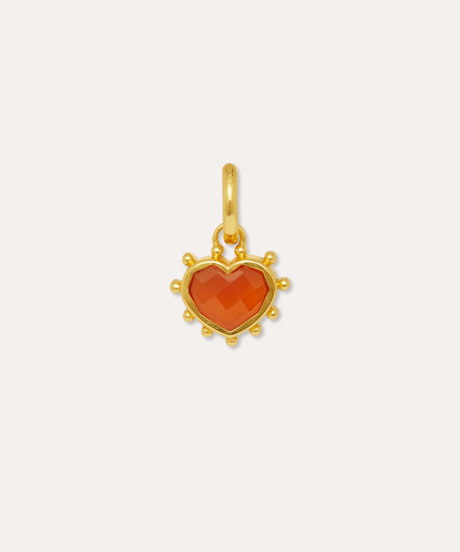 Red Onyx Heart Charm | Sustainable Jewellery by Ottoman Hands