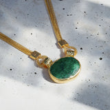 Daphne Emerald Chain Necklace | Sustainable Jewellery by Ottoman Hands