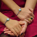 Children's Solana Evil Eye Blue Beaded Bracelet | Sustainable Jewellery by Ottoman Hands