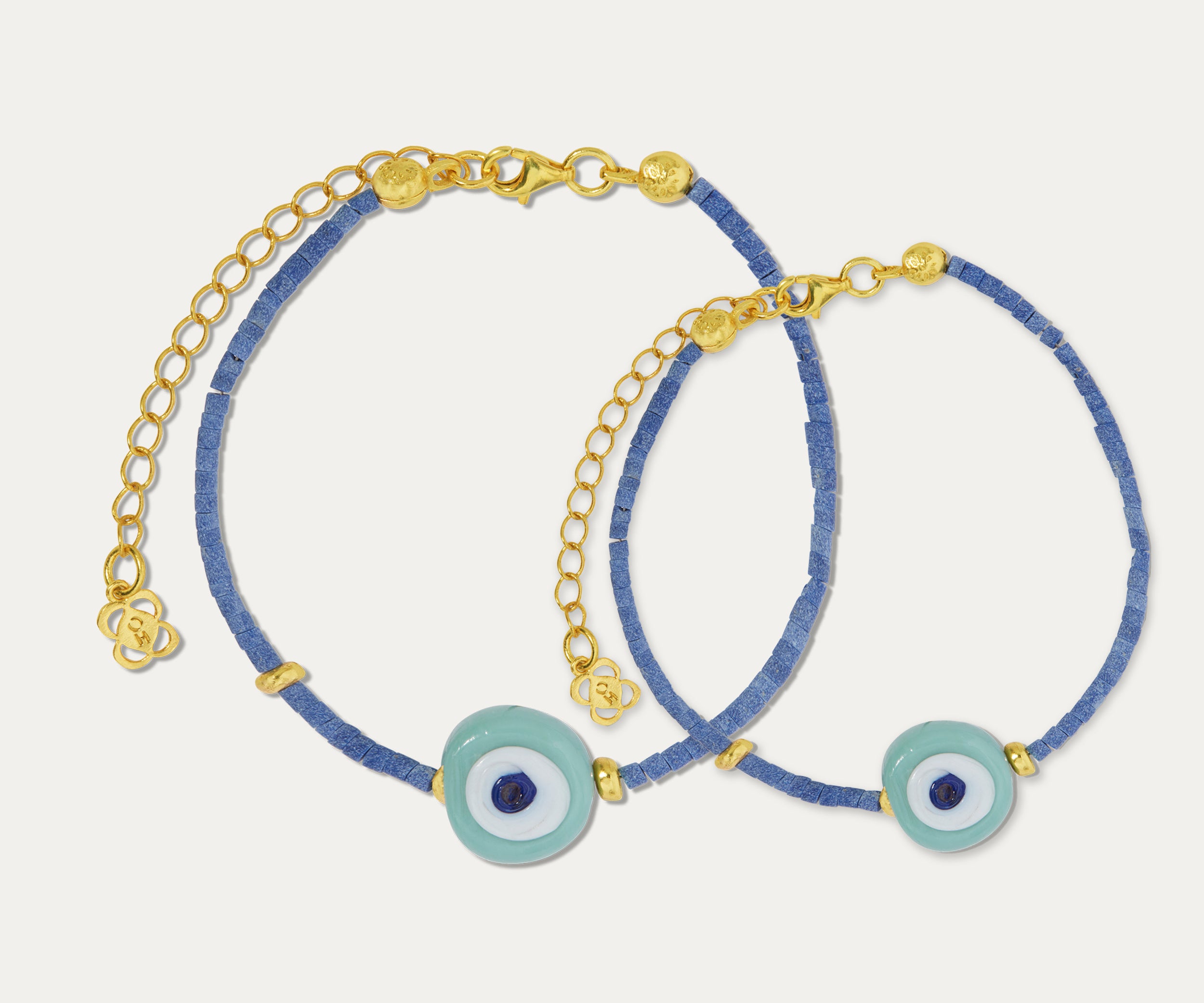 Solana Evil Eye Beaded Bracelet - Mother & Child Set | Sustainable Jewellery by Ottoman Hands