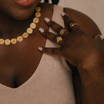 Stephanie Yeboah Adwoa Mother of Pearl Ring | Sustainable Jewellery by Ottoman Hands