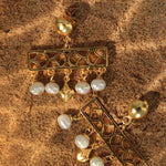 Suri Pearl Bead Drop Earrings | Sustainable Jewellery by Ottoman Hands