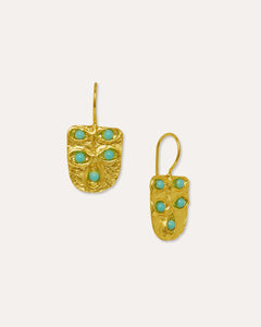 Vera Turquoise Drop Earrings | Sustainable Jewellery by Ottoman Hands