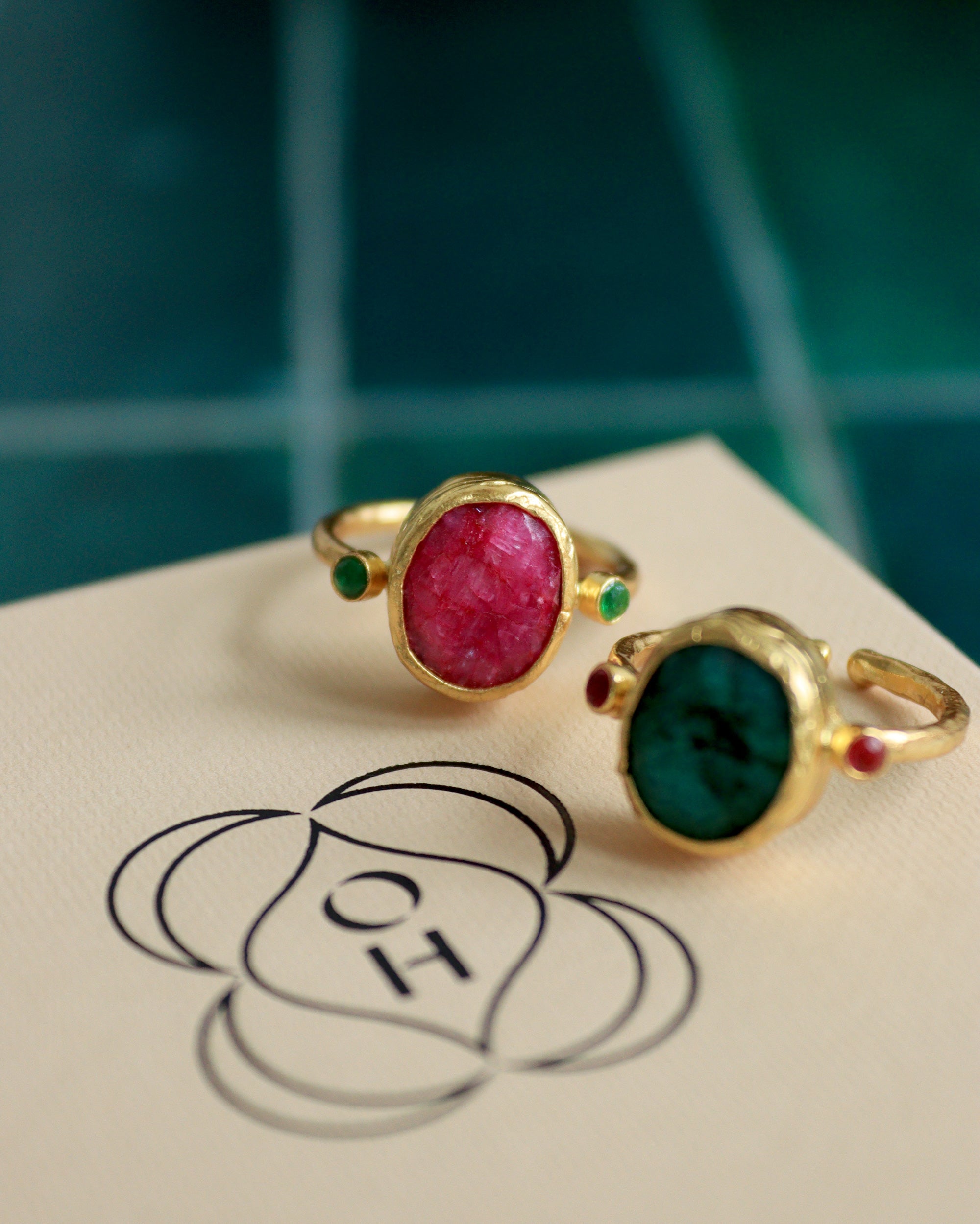 Lucia Emerald Cocktail Ring | Sustainable Jewellery by Ottoman Hands