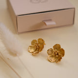 Buttercup Gold Flower Stud Earrings | Sustainable Jewellery by Ottoman Hands