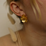 Buttercup Gold Flower Stud Earrings | Sustainable Jewellery by Ottoman Hands