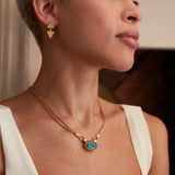 Daphne Emerald Chain Necklace | Sustainable Jewellery by Ottoman Hands