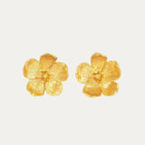 Buttercup Gold Flower Stud Earrings | Sustainable Jewellery by Ottoman Hands