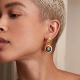 Lilis White Chalcedony and Labradorite Drop Earrings | Sustainable Jewellery by Ottoman Hands