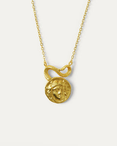 Gorgon Medusa Pendant Necklace | Sustainable Jewellery by Ottoman Hands