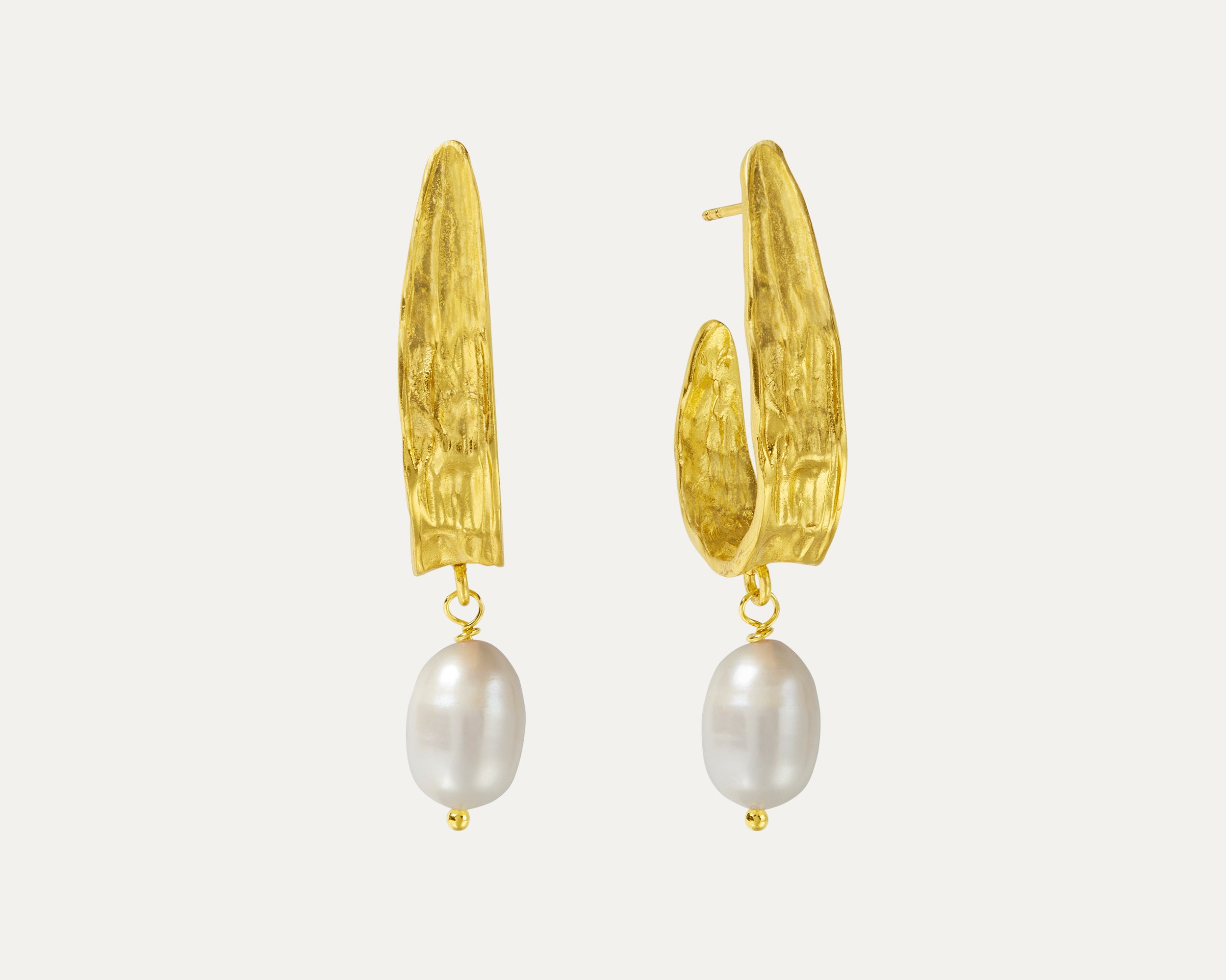 Judy Pearl Statement Hoop Earrings | Sustainable Jewellery by Ottoman Hands