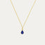 Leya Lapis Tear Drop Pendant Necklace | Sustainable Jewellery by Ottoman Hands