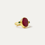 Lucia Ruby Cocktail Ring | Sustainable Jewellery by Ottoman Hands