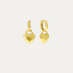 Niko Heart Huggie Earrings | Sustainable Jewellery by Ottoman Hands