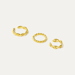 Oko Gold Ear Cuffs Set | Sustainable Jewellery by Ottoman Hands
