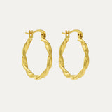 Sabina Twist Hoop Earrings | Sustainable Jewellery by Ottoman Hands