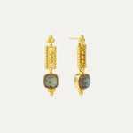 Shahrzad Labradorite Drop Earrings | Sustainable Jewellery by Ottoman Hands