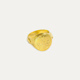 'She Flies With Her Own Wings' Gold Statement Ring | Sustainable Jewellery by Ottoman Hands