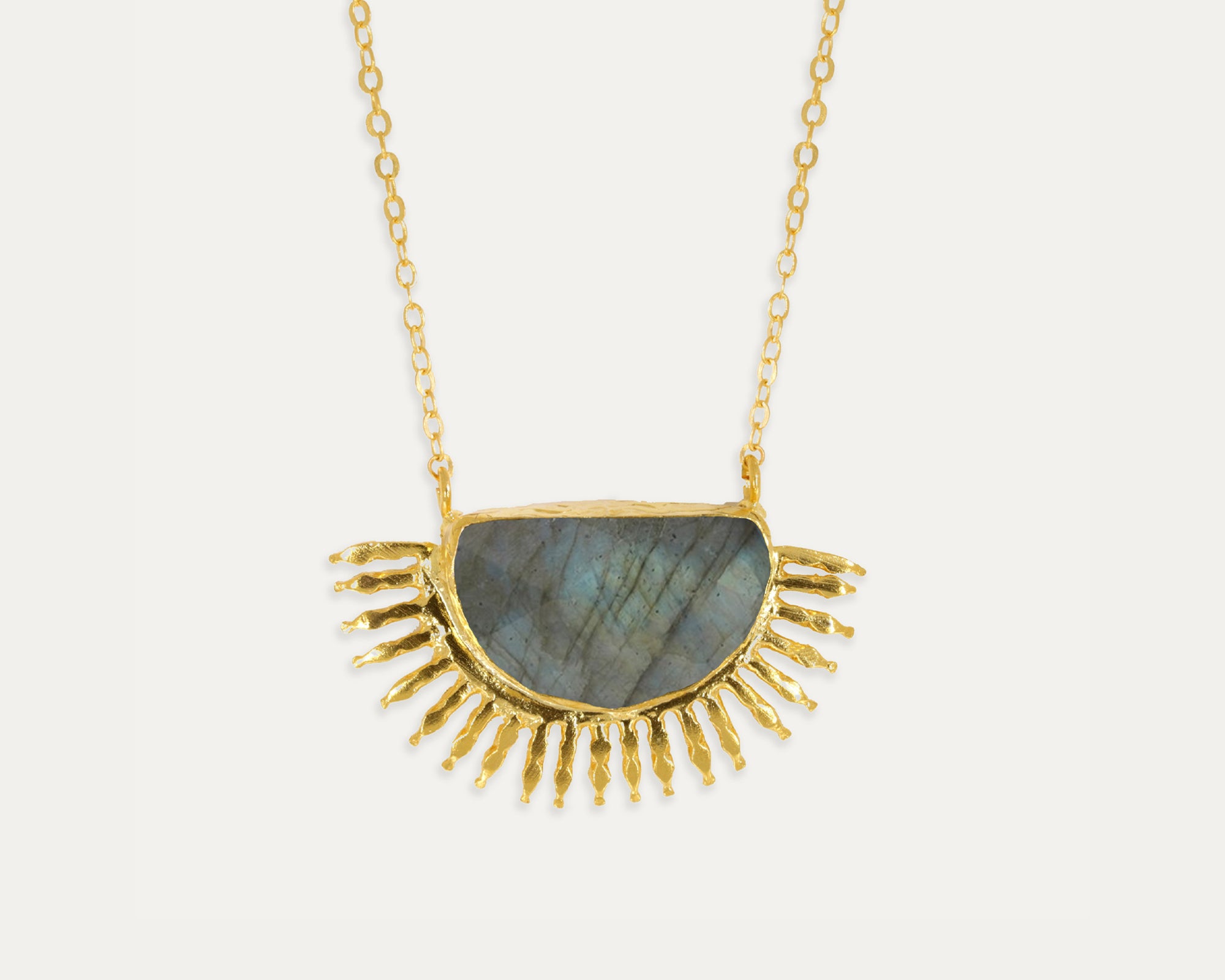 Sunrise Labradorite Pendant Necklace | Sustainable Jewellery by Ottoman Hands