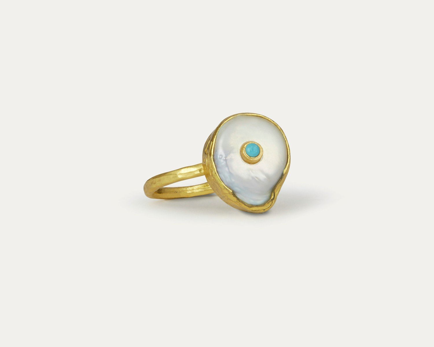 Amalfi Pearl Cocktail Ring | Sustainable Jewellery by Ottoman Hands