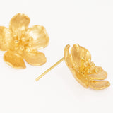Buttercup Gold Flower Stud Earrings | Sustainable Jewellery by Ottoman Hands
