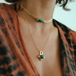 Esther Emerald and Pearl Pendant Necklace | Sustainable Jewellery by Ottoman Hands