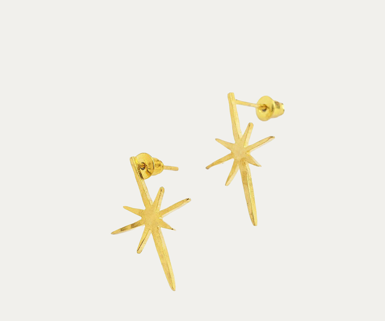 Gold Northern Star Stud Earrings | Sustainable Jewellery by Ottoman Hands
