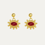 Zand Ruby Drop Earrings | Sustainable Jewellery by Ottoman Hands
