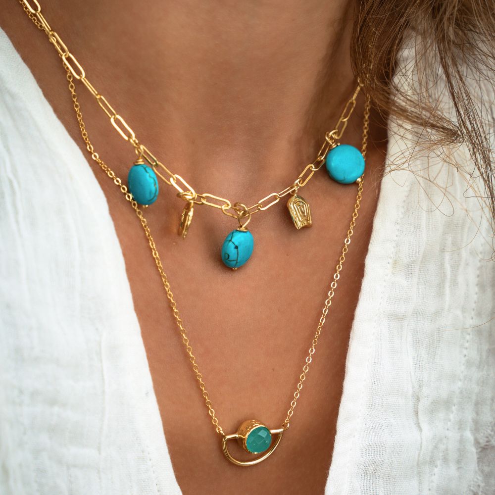 Turquoise Jewellery on Model
