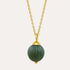 Kayra Green Agate Ball Pendant Necklace | Sustainable Jewellery by Ottoman Hands