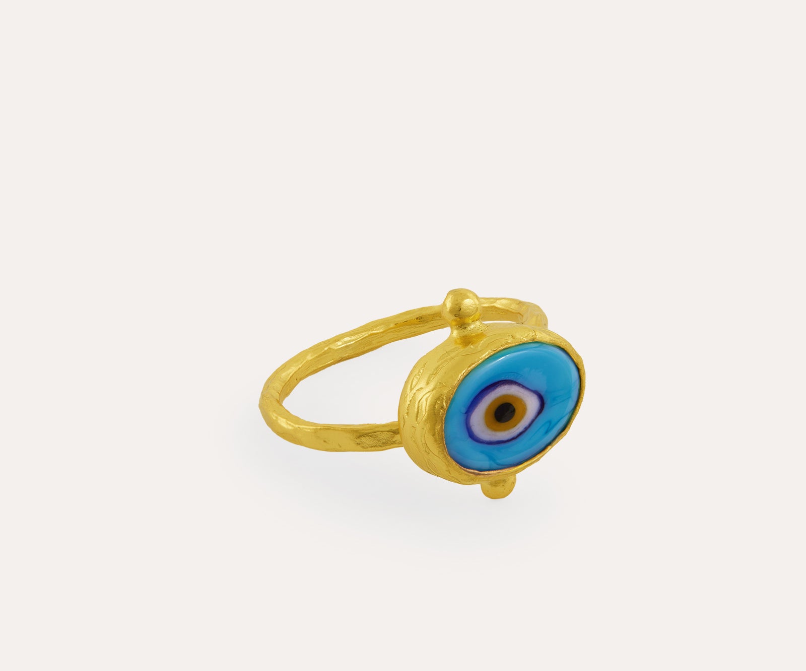 Alara Blue Evil Eye Ring | Sustainable Jewellery by Ottoman Hands