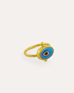 Alara Blue Evil Eye Ring | Sustainable Jewellery by Ottoman Hands
