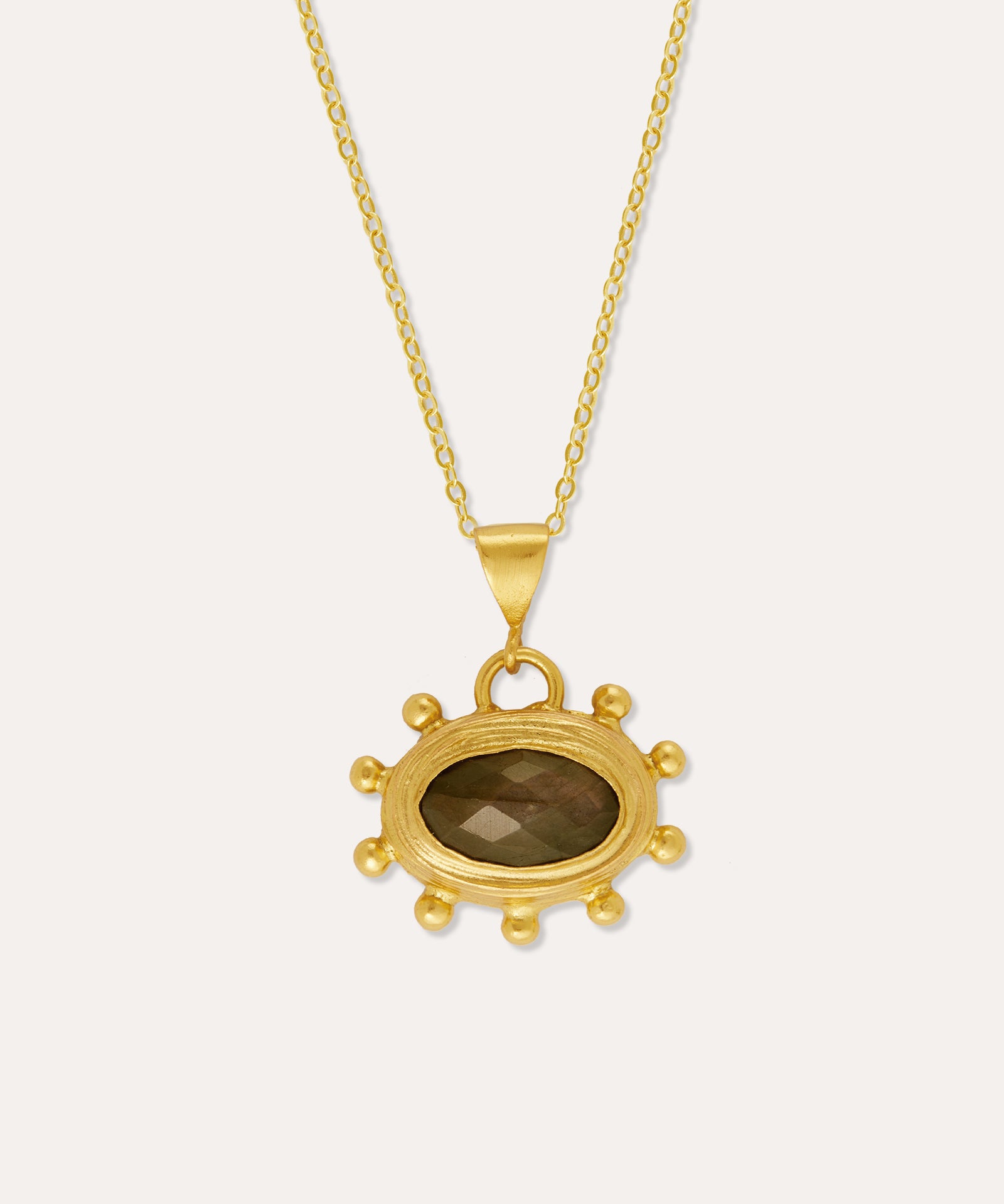 Zand Labradorite Pendant Necklace | Sustainable Jewellery by Ottoman Hands
