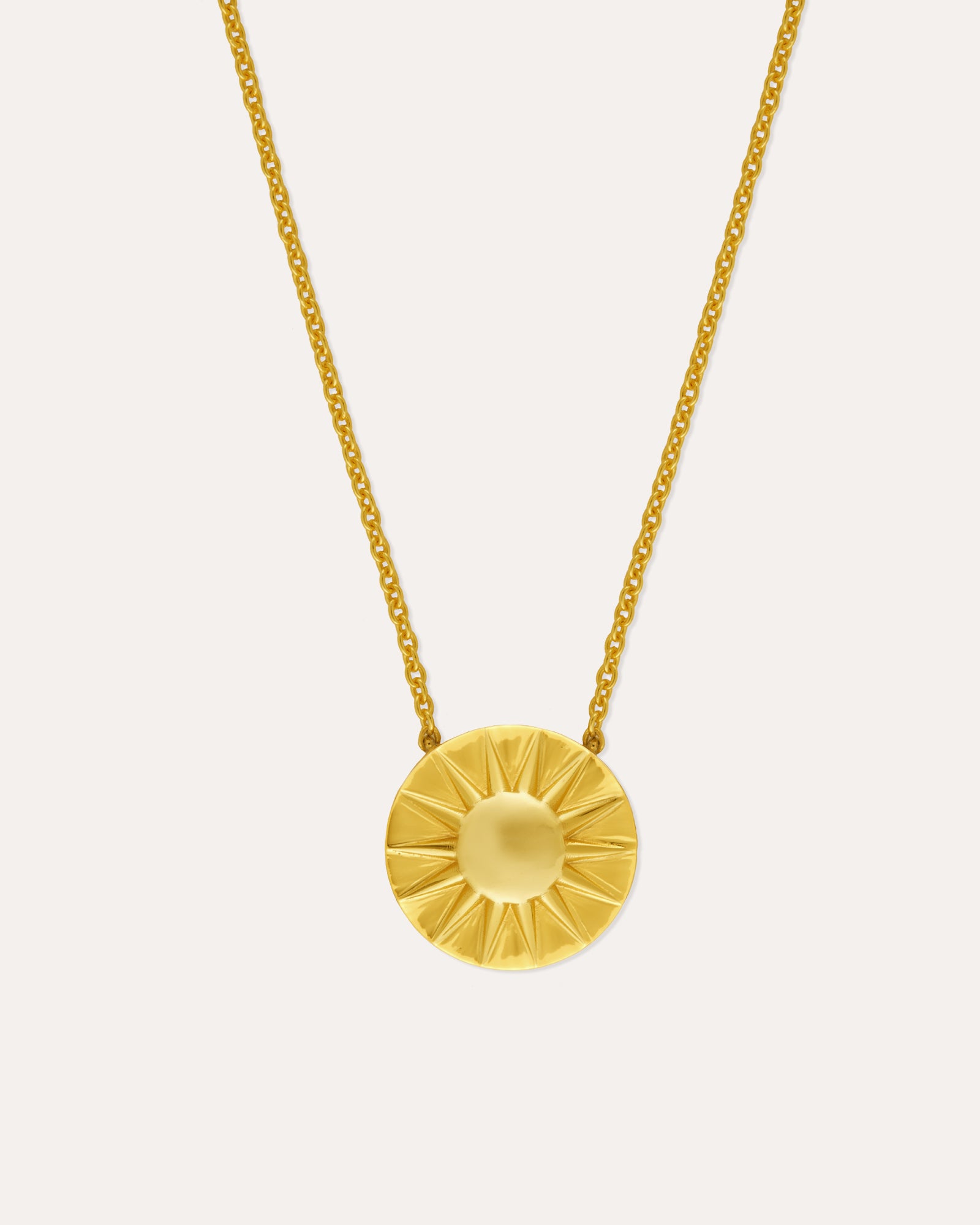 Sun Gold Pendant Necklace | Sustainable Jewellery by Ottoman Hands