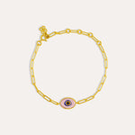 Alara Pink Evil Eye Bracelet | Sustainable Jewellery by Ottoman Hands